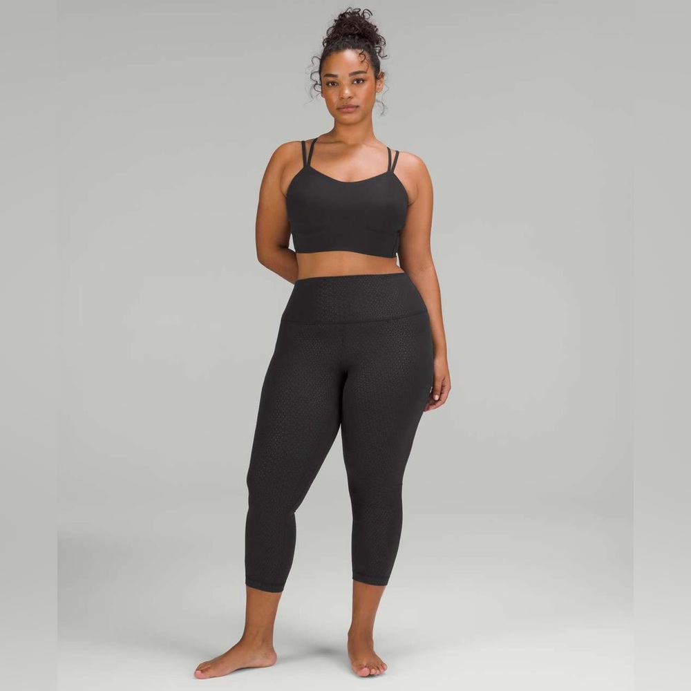 Lululemon Align High-Rise Pant Gradiate Geo Emboss Black Leggings Size 12